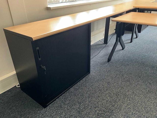 Kembo - bureaus (2x) 160x80 cm met archiefkast (2x) 200x50x75 cm - afbeelding 8 van  14