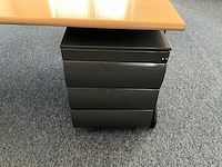 Kembo - bureaus (2x) 160x80 cm met archiefkast (2x) 200x50x75 cm - afbeelding 11 van  14