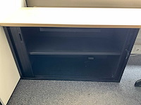 Kembo - bureaus (3x) 200x100 cm met archiefkast (2x) 220x50x75 cm - afbeelding 9 van  10