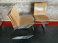 Kembo - kantinetafels 160x80x73 cm (6x) en stapelbare stoelen (24x) - afbeelding 2 van  10