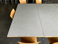 Kembo - kantinetafels (4x) 160x80x73 cm en stoelen - afbeelding 3 van  10