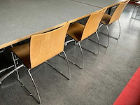 Kembo - kantinetafels (4x) 160x80x73 cm en stoelen - afbeelding 9 van  10