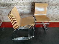Kembo - kantinetafels (6x) 160x80x73 cm en stoelen - afbeelding 2 van  10