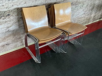 Kembo - kantinetafels (6x) 160x80x73 cm en stoelen - afbeelding 3 van  10