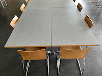 Kembo - kantinetafels (6x) 160x80x73 cm en stoelen - afbeelding 4 van  10