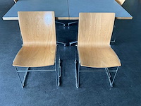 Kembo - kantinetafels (6x) 160x80x73 cm en stoelen - afbeelding 7 van  10