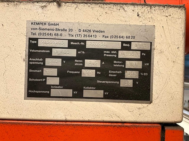 Kemper 91565105 lasdampafzuiginstallatie - afbeelding 5 van  5