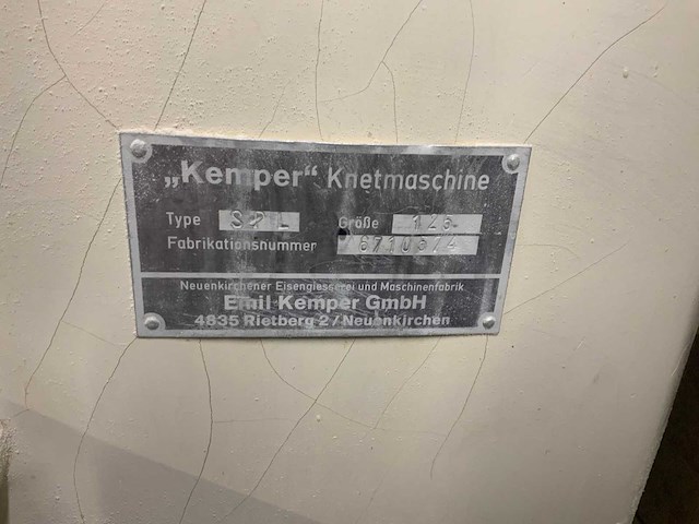 ,kemper spl 125 spiraaldeegkneedmachine - afbeelding 4 van  4