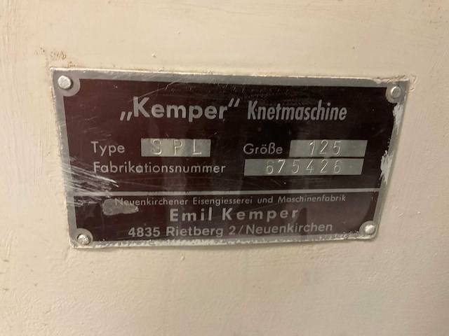 Kemper spl spiraalkneder - afbeelding 6 van  6