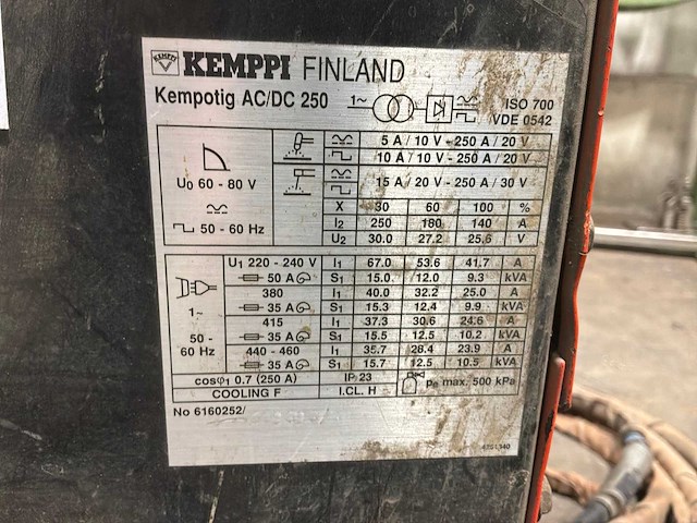 Kempi ac/dc 250 tig lasapparaat - afbeelding 7 van  7