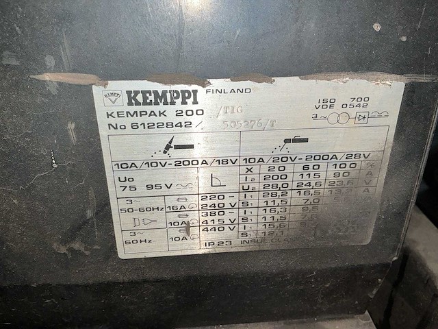 Kempi kempak 200 2x - 1x kempi kemotig ac/dc 250 lasapparaat - afbeelding 9 van  14