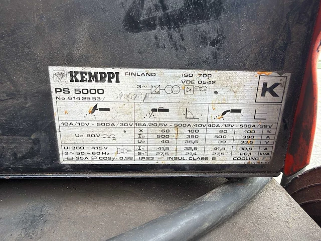 Kemppi elektrode/mig las-kar - afbeelding 40 van  40
