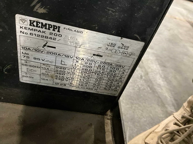 Kemppi kempak 200 tig-lasmachine - afbeelding 5 van  5