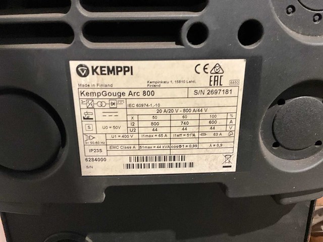 Kemppi kempgouge arc800 gutsmachine/ plasmasnijmachine - afbeelding 5 van  5