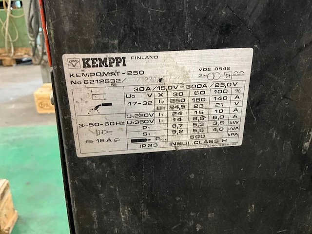 Kemppi kempomat 250 mig lasapparaat - afbeelding 5 van  5