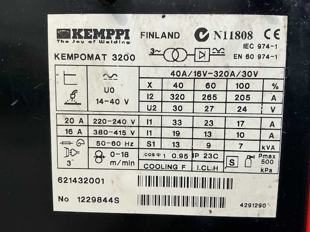 Kemppi kempomat3200 lasapparaat - afbeelding 5 van  10