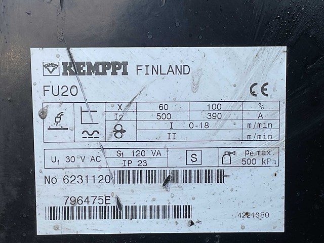 Kemppi kempomig 4500 sw lasapparaat - afbeelding 4 van  13