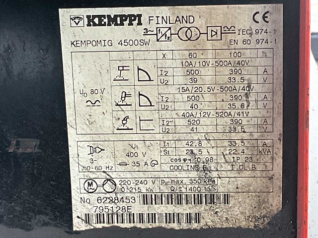 Kemppi kempomig 4500 sw lasapparaat - afbeelding 5 van  13