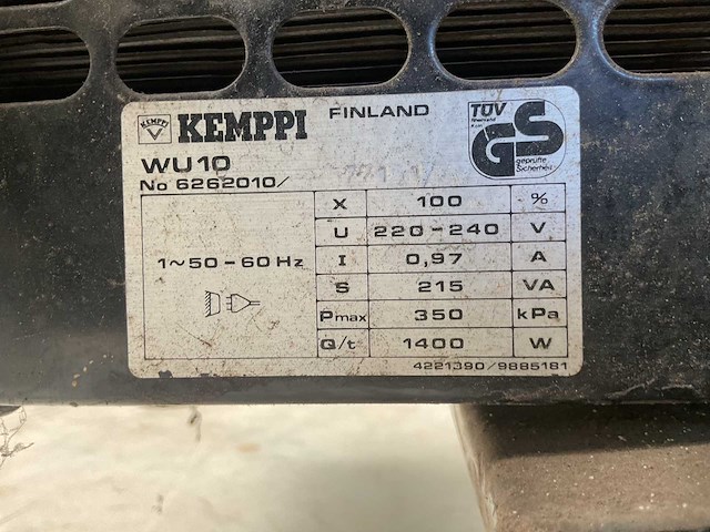 Kemppi kempotig ac/dc 250 lasapparaat - afbeelding 2 van  10