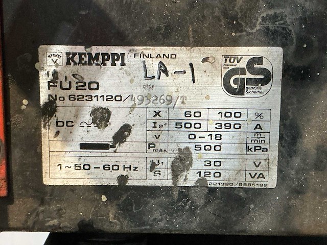 Kemppi kempoweld 3200 lasapparaat - afbeelding 8 van  9