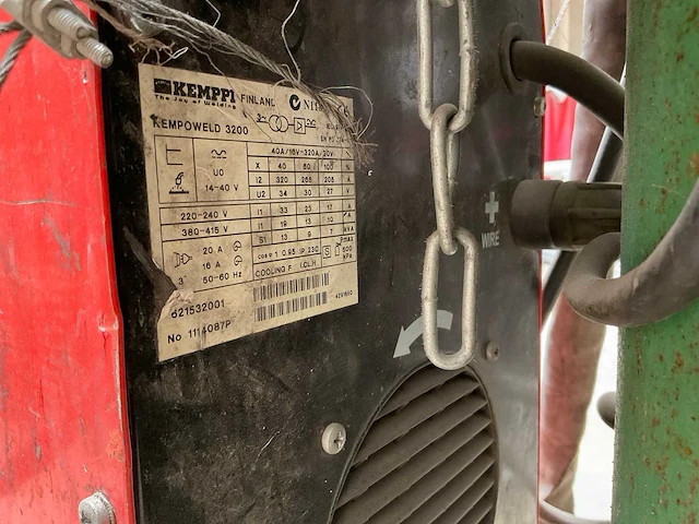 Kemppi kempoweld 3200, wire 400 mig mag lasapparaat - afbeelding 7 van  8