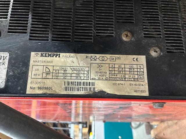 Kemppi master 5000 welding apparaat - afbeelding 4 van  5