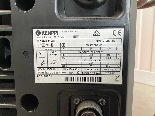 Kemppi master s 400 lasapparaat - afbeelding 7 van  7
