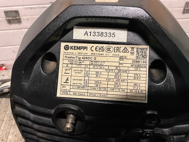 Kemppi mastertig 425 dc tig-lasmachine - afbeelding 7 van  7