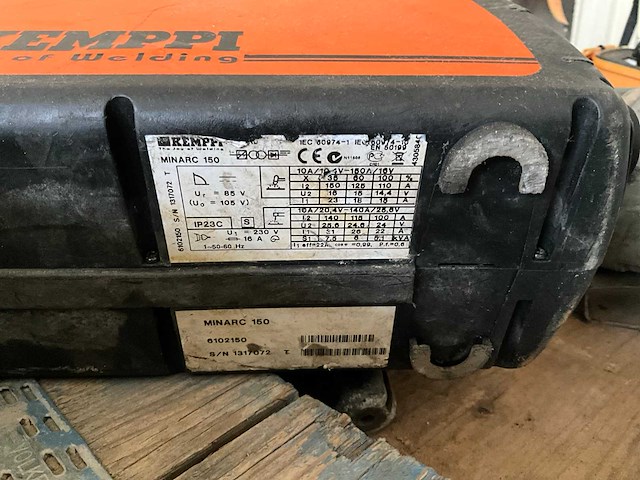 Kemppi minarc 150 elektrode lasapparaat - afbeelding 4 van  4