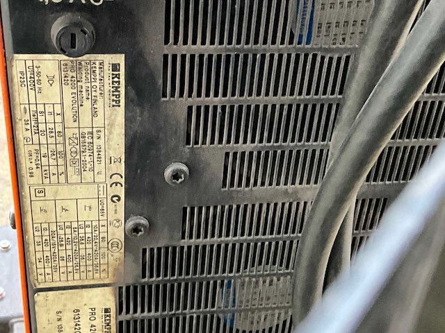 Kemppi pro 4200 evolution mig lasapparaat - afbeelding 6 van  7