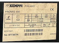 Kemppi pro mig500 - 3000 - cool mig lasapparaat - doorvoerapparaat - koelunit - afbeelding 4 van  12