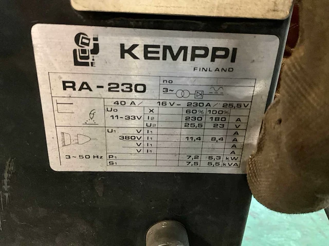 Kemppi ra-230 mig lasapparaat - afbeelding 4 van  4