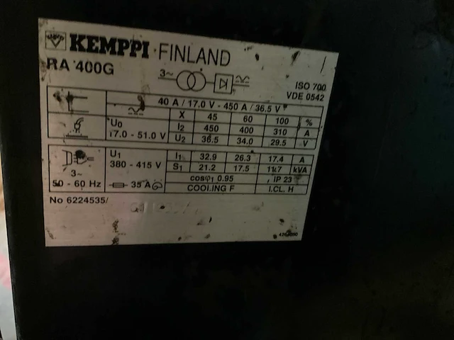 Kemppi ra400 mig lasapparaat - afbeelding 6 van  10
