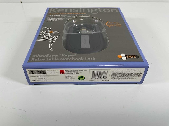 Kensington (k64538eu) microsaver keyed retractable laptop locks (new) (15x) - afbeelding 7 van  7