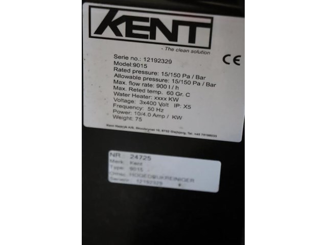 Kent hogedrukreiniger | model 9015 | 15l-150 bar - afbeelding 2 van  10