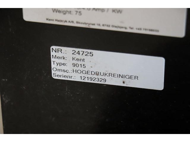 Kent hogedrukreiniger | model 9015 | 15l-150 bar - afbeelding 10 van  10