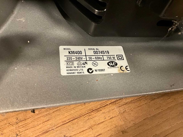 Kenwood km 400 keukenmachine - afbeelding 7 van  7