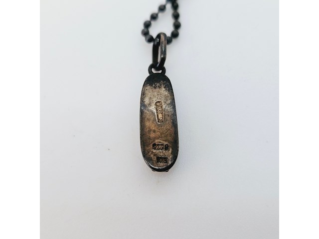 Kenzo .925 zilveren pendant collier - afbeelding 6 van  6