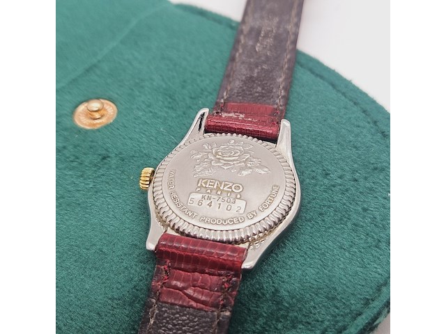 Kenzo kn-7503 goldplated dameshorloge - afbeelding 6 van  6