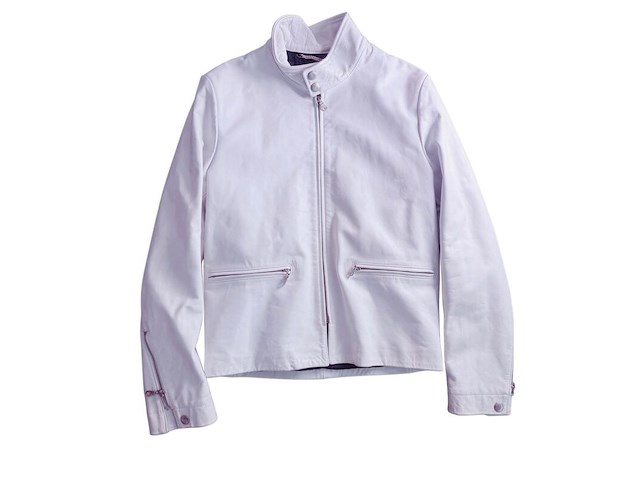 Kenzo paris witte leren jas - afbeelding 1 van  6