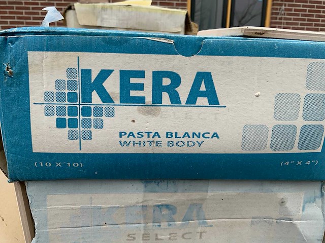 Kera pasta blanca - 10x10 cm - 5m2 - wandtegel - afbeelding 4 van  4