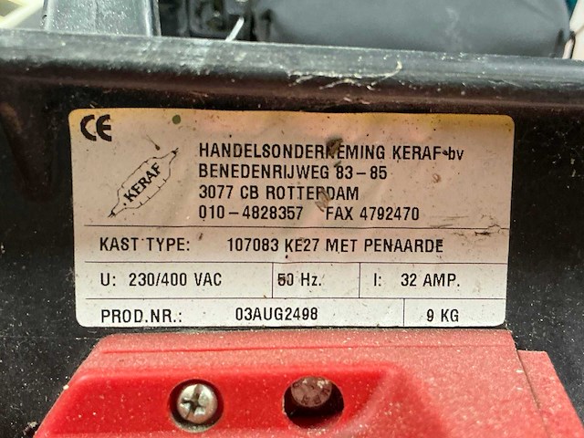 Keraf 107083 zwerfkast ( 32 ampere ) (2x) - afbeelding 4 van  4