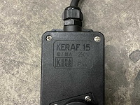 Keraf 15 2.5mm2 shuko 4-voudige verdeeldoos 3m (12x) - afbeelding 2 van  3