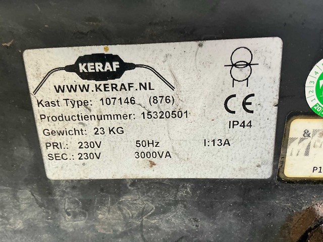 Keraf 3000va scheidingstrafo (2x) - afbeelding 3 van  6
