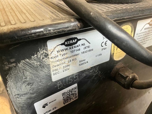 Keraf 3000va scheidingstrafo (2x) - afbeelding 3 van  3