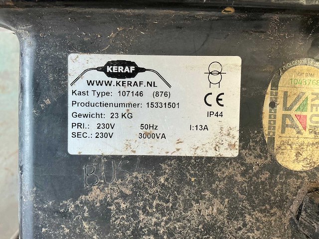 Keraf 3000va scheidingstrafo - afbeelding 4 van  4