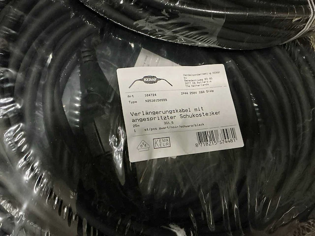 Keraf verlengkabel 25m (7x) - afbeelding 2 van  3