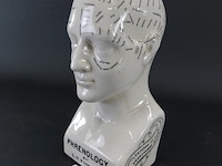 Keramieken frenologiehoofd - afbeelding 1 van  5