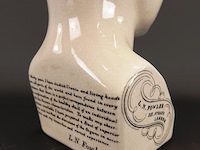 Keramieken frenologiehoofd - afbeelding 4 van  5