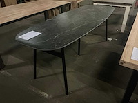 Keramisch eetkamertafel deens ovaal 220cm - afbeelding 4 van  5